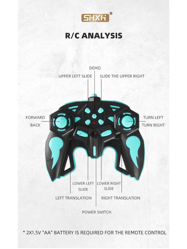Double-Sided Stunt Drift RC Off-Road Car, Children's 4WD 2.4G Toy