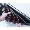 Car Styling Accessories For Toyota Harrier Venza  + Rear Window Blind Shades Frame Louver Cover Exterior Sticker Trim Part