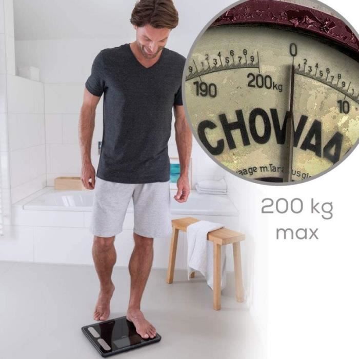 Beurer Pèse-personne de salle de bain de diagnostic BF 400 Noir