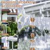 Metal Rain Chain Decorative Rainwater Diverter with Hook Exquisite & Retro Appearance Rain Cup Chime for Garden Patio Courtyard