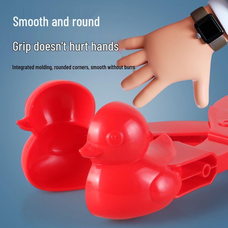 Duck Shaped Snowball Maker Clip for Kids - Winter Play Tool