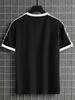 Men's Color Block Letter Pattern Casual Multifunctional Daily T-shirt , Anime T-shirt, Graphic T-shirt, Band T-shirt, Fun T-shirt, Summer Tops,