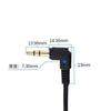 0.5m/1m 3.5mm Male To Male Connector Extension Cable 90 Degree Angle for Car AUX Speaker Stereo Audio Wire