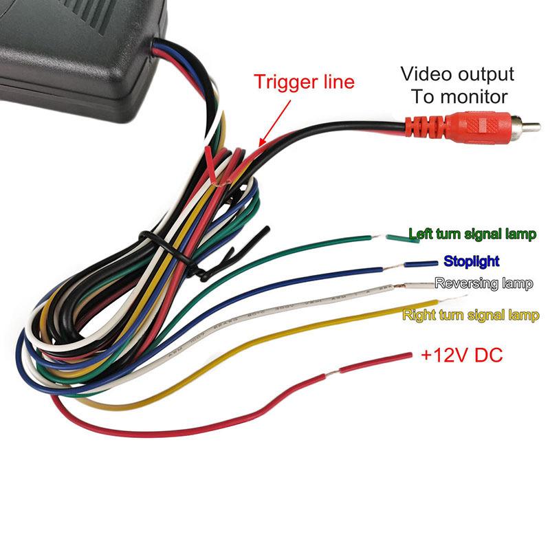 DIYKIT Car Backup Camera Splitter Switch 4 Input 1 Output Intelligent Car Video Switcher Converter