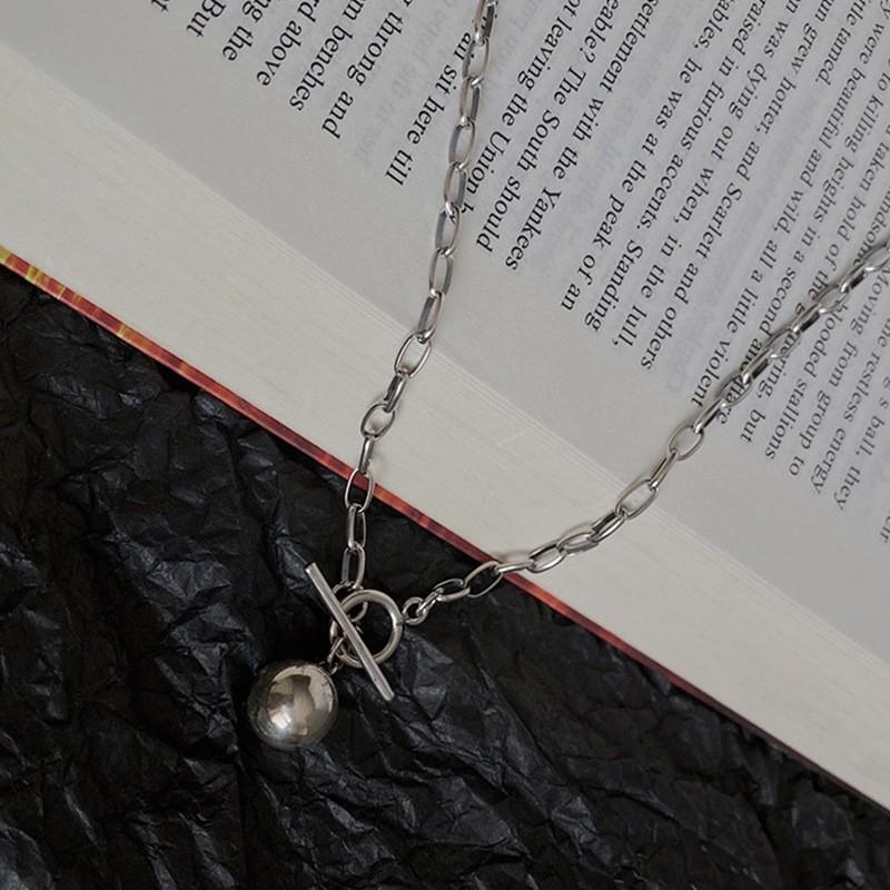 

Корейское трендовое геометрическое ожерелье с подвеской из круглых бусин