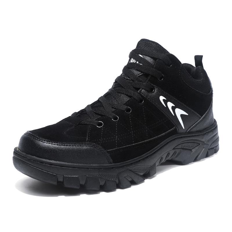 

Outdoor sports mountaineering men s shoes autumn and winter men s lace-up dirt-resistant tooling shoes leather shoes men 39 чёрный