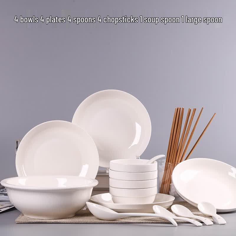 18-Piece Chinese Style Ceramic Dinnerware Set