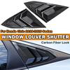 For Honda Civic Sedan 10th Gen 2016-2020 Rear Side Window Louvers Air Vent Scoop Shades Cover Trim Blinds Carbon Car Accessories