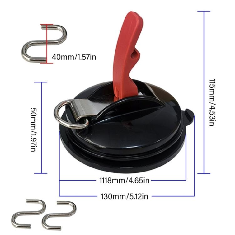 High Strength Suction Cup Utility Hooks for Camping Attachments Home Use Additional Space Holds Firmly on Glass Surfaces