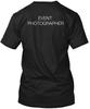 Minimalistic Event Photographer TTshirt Made In the USA Size S To 5XL