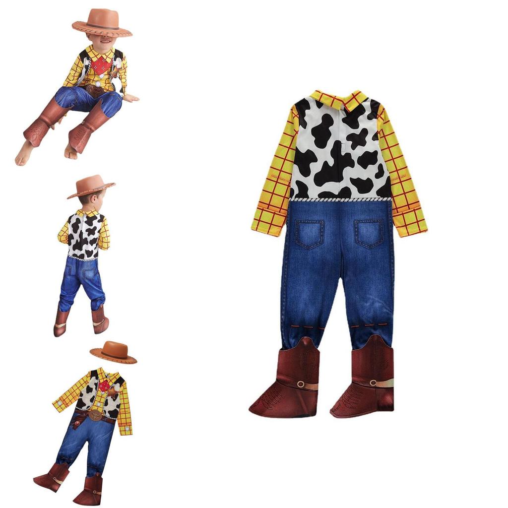 High-quality Polyester Material Kids' Toy Story Cowboy Woody Costume Set