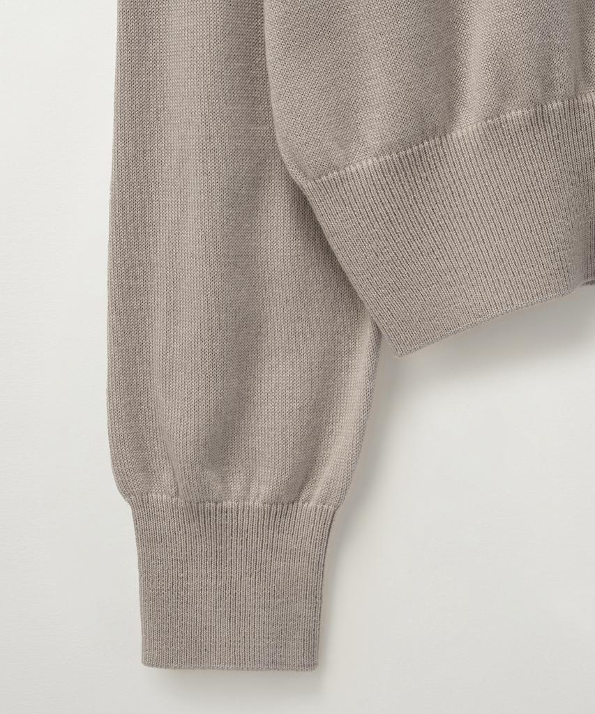 Seteo (W) V-Neck Fine Wool Knit Beige