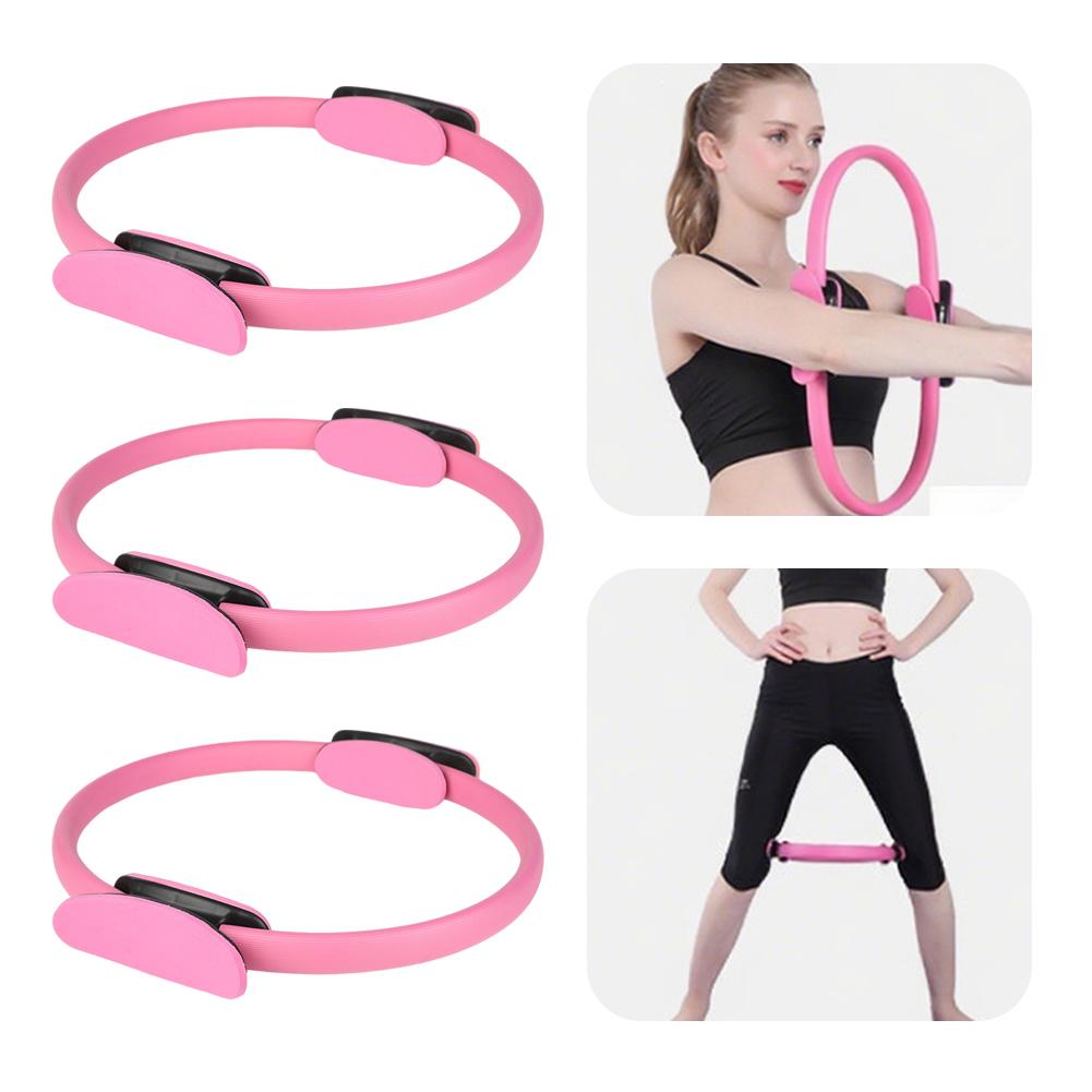 Pilates Ring Fitness Ring with Non Slip Handles Flexible Resistance Exercise Equipment for Toning Inner & Outer Thighs