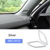 For volvo XC40 C40 EX40 2019-2025 Car Styling Interior Accessories Central Console Decoration Frame Cover Trim Silver Sticker