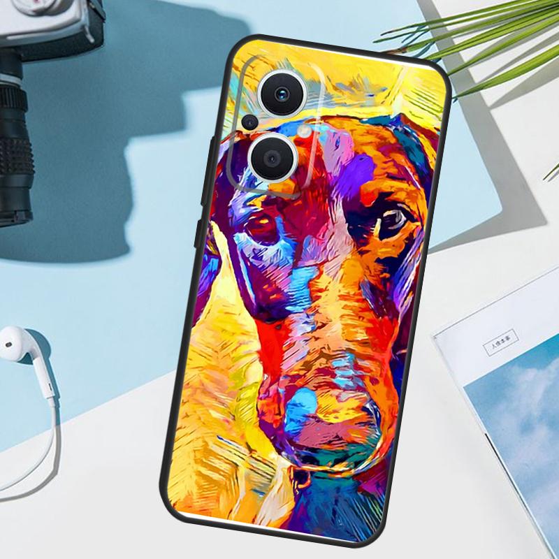 Cartoon Doberman Dog Cover For OPPO Reno 13 F 14 10 11 12 Pro 12F 11F 14F 7 8 Lite OPPO Find X8 X6 X5 X9 Pro Case