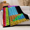 Periodic Table of the Elements Blanket For Sofa Office Bed Plane Travel Sleep Read Relax Camping Soft And Warm