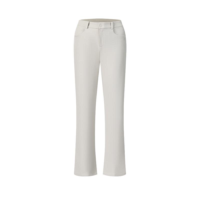 Fila Golf Series Simple Solid Color Comfortable Versatile Woven Casual Pants Women Bottoms Cloud-Gray A11W615806FGY