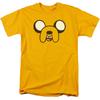 Adventure Time Jake Head T Shirt Mens Licensed Cartoon Merchandise Gold