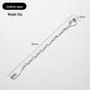 410 Stainless Steel Long Handle Dual-Head Bar Spoon