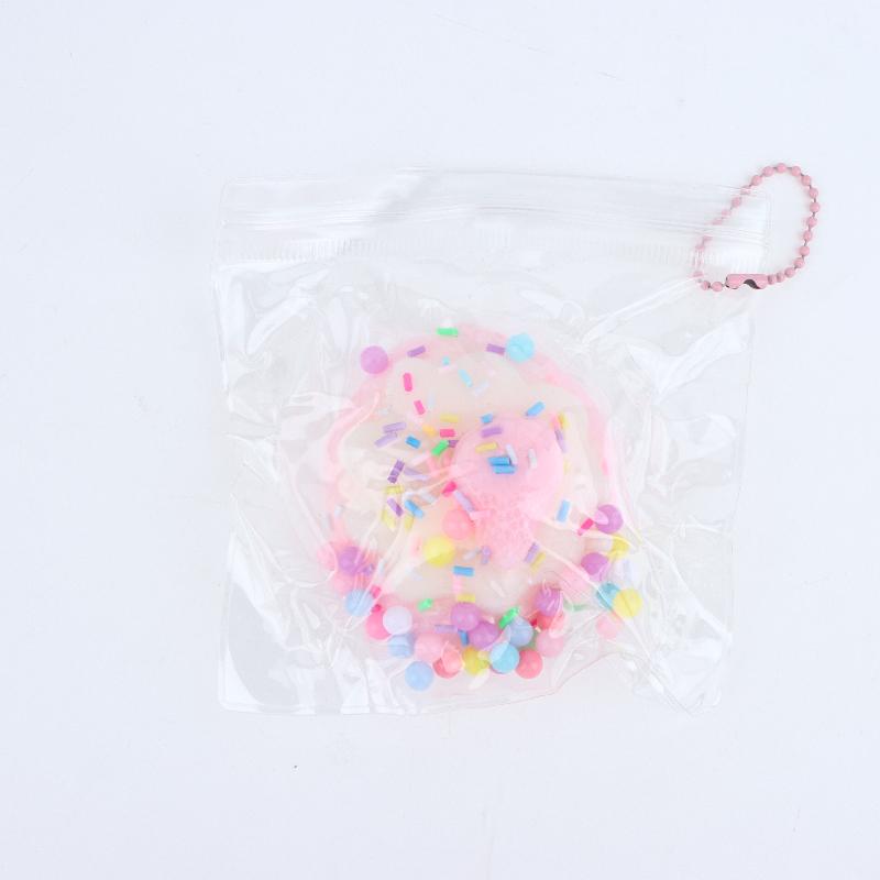Stress Relief Pinch Ball Simulated Milk Cake Slow Rebound Maltose Squeeze Toy for Adults Kids Birthday Gift Idea