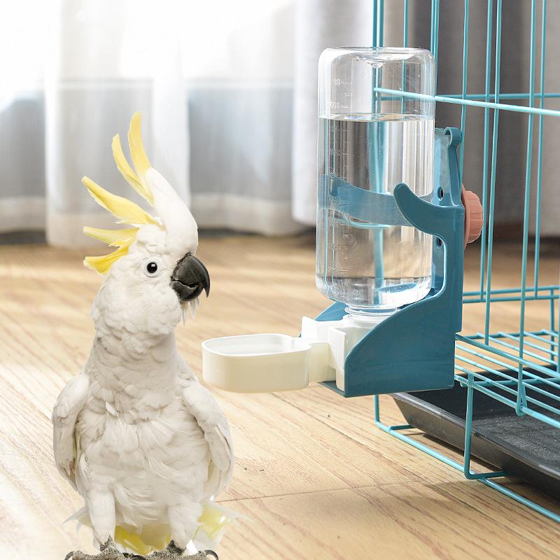 500ml Hanging Water Feeder Bottle for Small Animal Automatic Plastic Water Bottle Dispenser Hanging Pet Feeder Drinker