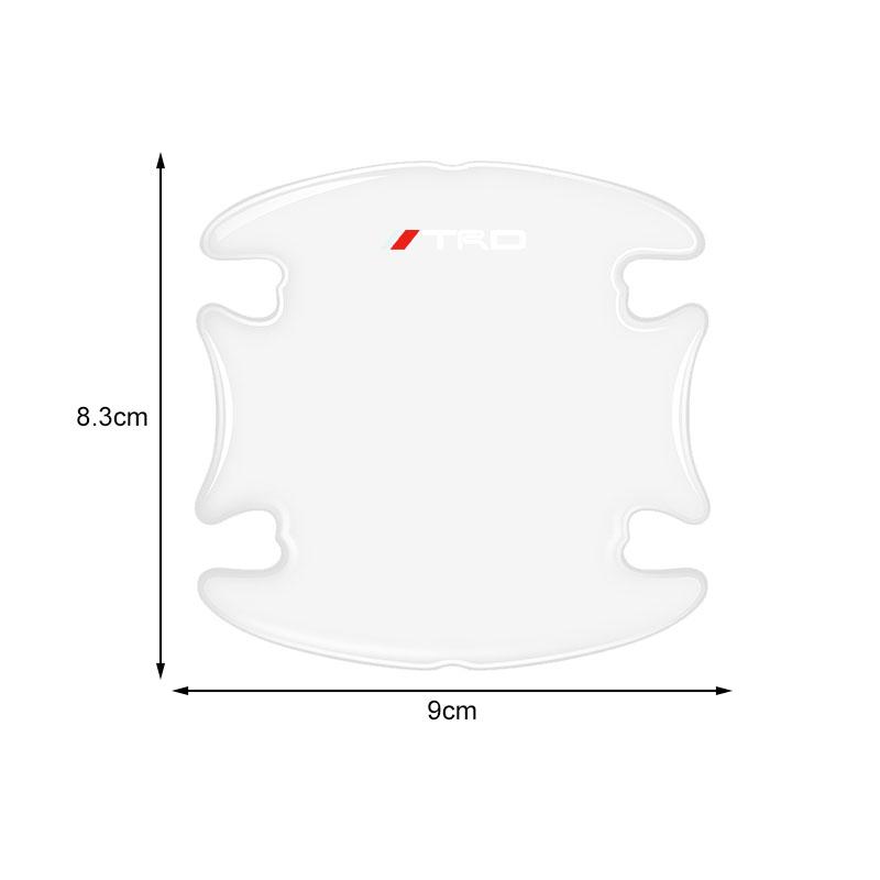 Car Body Anti-Collision Protection Strip Auto Door Handle Bowl Anti-Scratch Sticker for Toyota TRD GR Camry Corolla Crown Auris C-HR