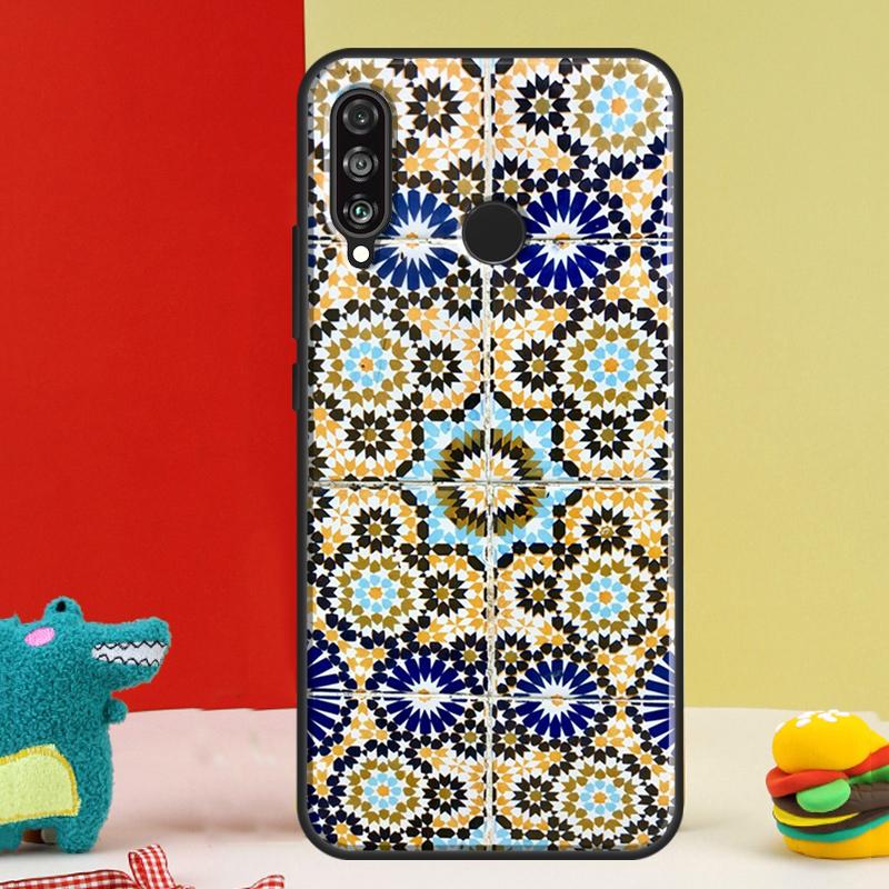 Moroccan Tile For Huawei Nova 12i 12s 11i 5T 9 10 SE Y91 Y90 Y60 Y70 Y72 Y61 P60 Pro P20 P40 P30 Lite Case