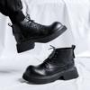 British style Martin boots men's high-top versatile height increase Korean version leather boots trendy men's summer tooling locomotive boots 8196-R