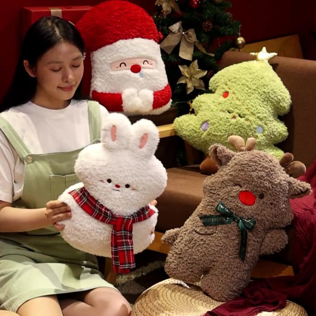 Christmas Tree Cushions, Girls' Sleeping Socks, Dolls, Cute Snowman Dolls, Christmas Festival Decoration Gifts