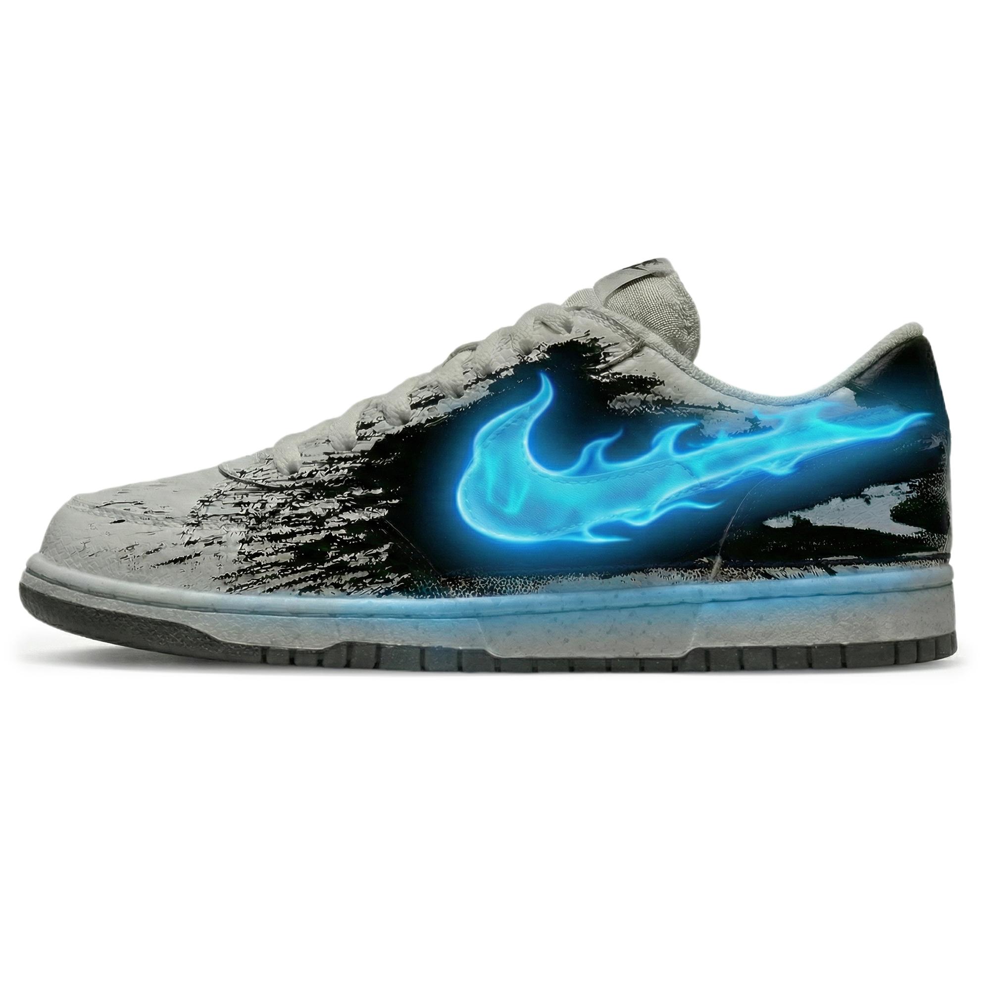 

Nike Dunk Triple Lab, Dry Blue Flame Abrasion Resistant Slip Resistant Low top Skateboard Shoes Men s Blue 355152-017(Team210-) 43
