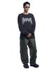 Nomaenyueol A.W Waffle Long Sleeve Tee - Washed Black
