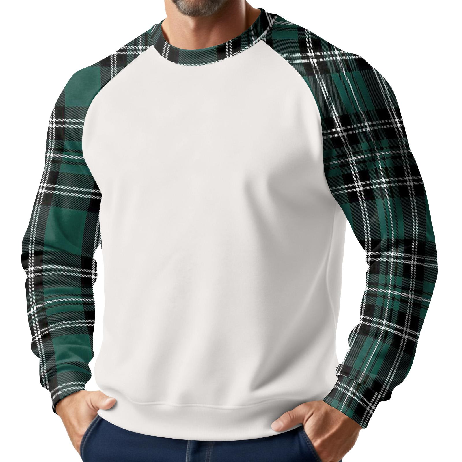 

Men s Christmas Raglan Crewneck Fleece Sweatshirt L