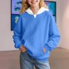 Winter Boy And Girls Solid Color Long Sleeved Hooded Sweatshirt Tops