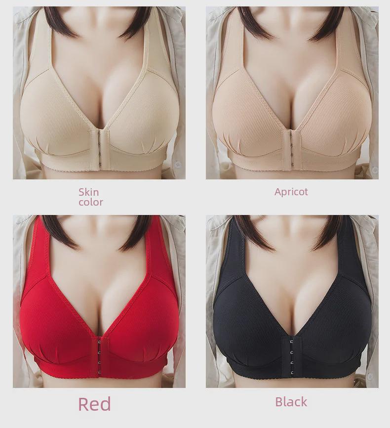 Comfort Bra: No Steel Ring, Thin Support, Full Coverage for Middle-Aged Women