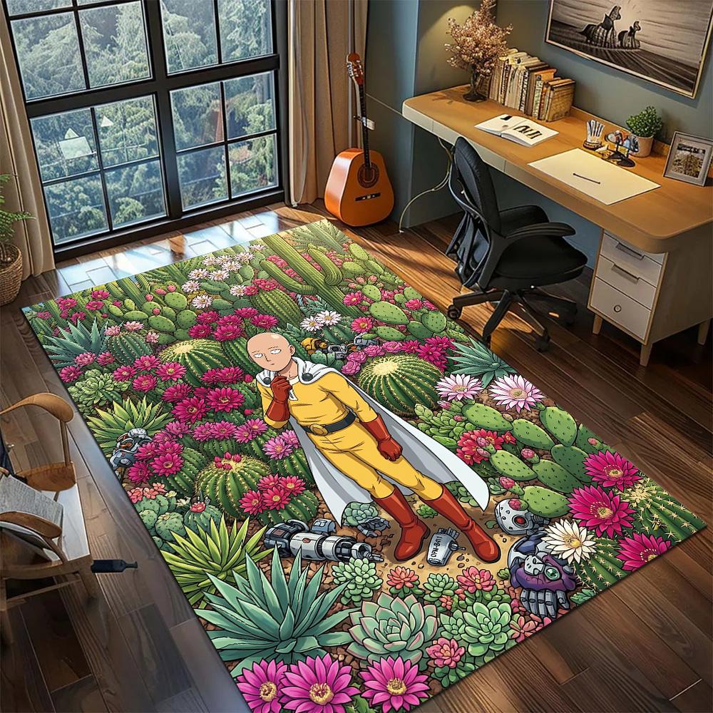 One Punch Man  Carpet Floor Mat Large Area Gamer Bedroom Washable Non Slip Home Room Decor YUN6512