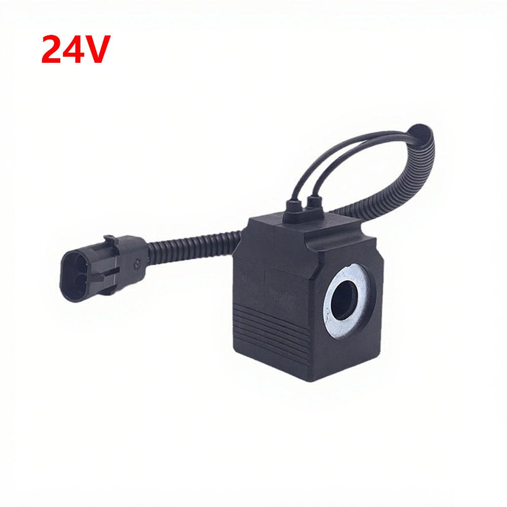 Replacement Pilot Solenoid Valve Coil for Excavator For Sany For SY55 SY60 SY65 SY70 SY75 C8910 Models 12V 24V