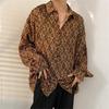 Heren bloemenoverhemd - Japanse en Koreaanse stijl, lente/herfst, trendy retro Hong Kong-stijl, casual all-match jas