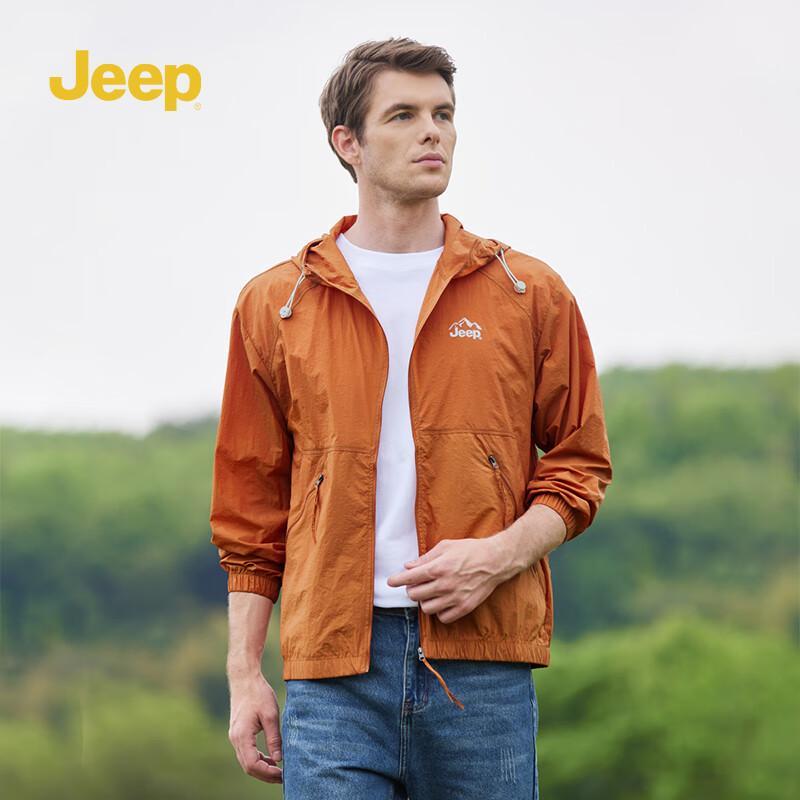 Jeep Unisex Lightweight Sun Protection Windproof Jacket P842MWJ620 L