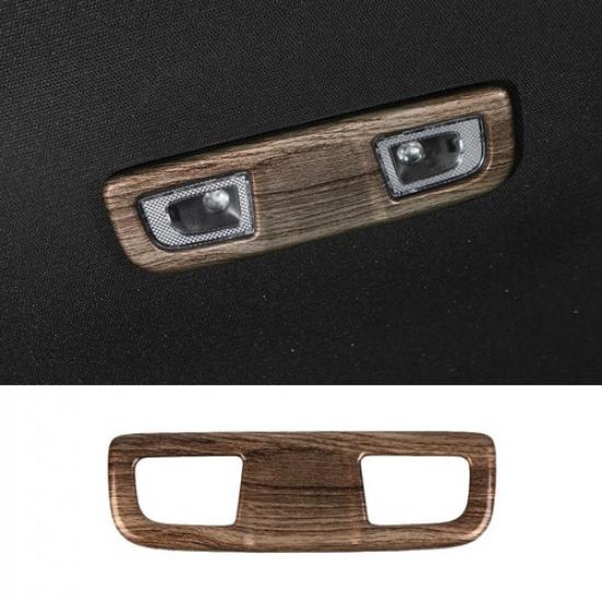 Wood Grain Rear Roof Reading Light Lamp Cover Trim Frame For Chevy Silverado 19+