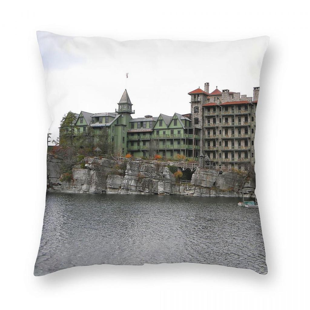 Mohonk Mountain House Pillowcase Polyester Linen Velvet Pattern Zip Decor Throw Pillow Case Car Cushion Cover Wholesale x