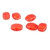 6Pcs Guitar Tuning Peg Buttons Plastic Comfortable Grip Tuner Buttons for Electric Acoustic Guitar Red