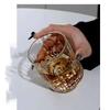 Macallan Private Collection Bicchiere da Whisky in Cristallo Bicchiere da Whisky Rock con Tagli Vetro Artistico Calice da Vino per Appassionati di Whisky