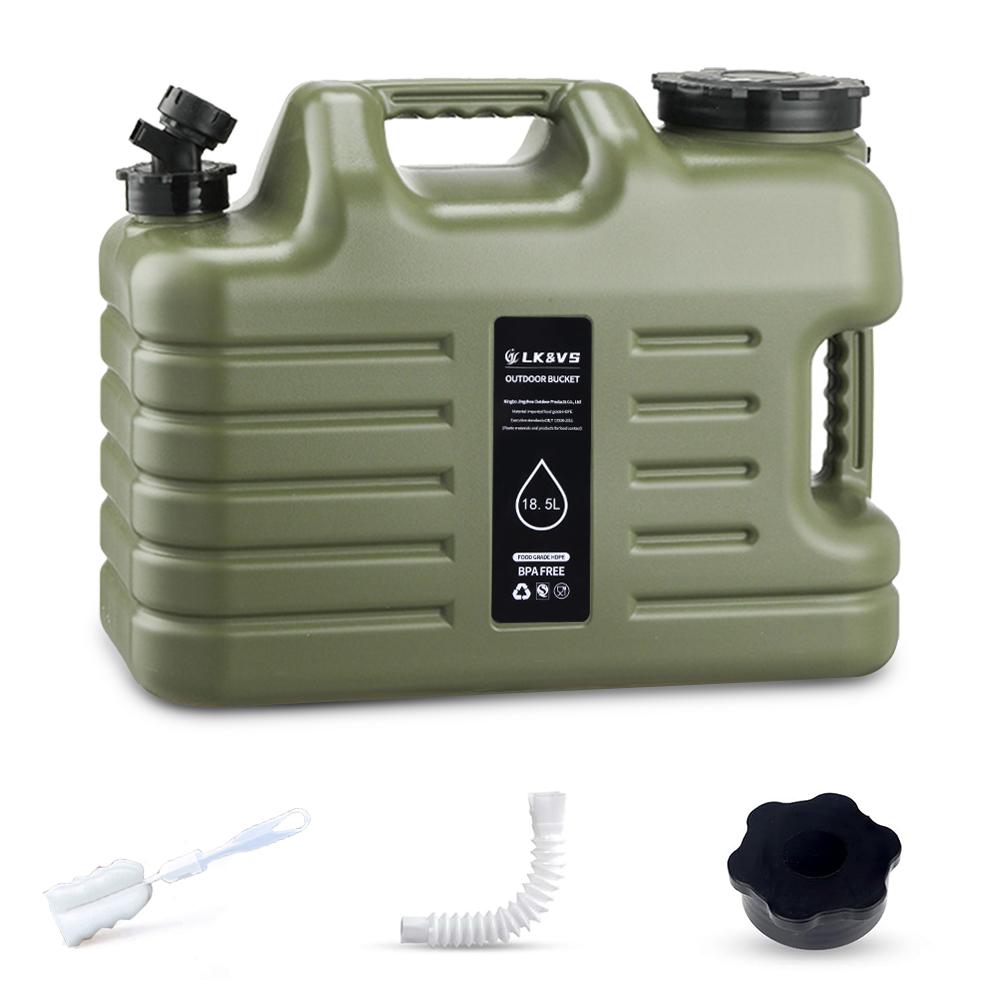 5 Gallon Water Jug with Spigot Camping Water Container Leak-Proof Water Bucket  Portable Water Tank for Outdoor Camping