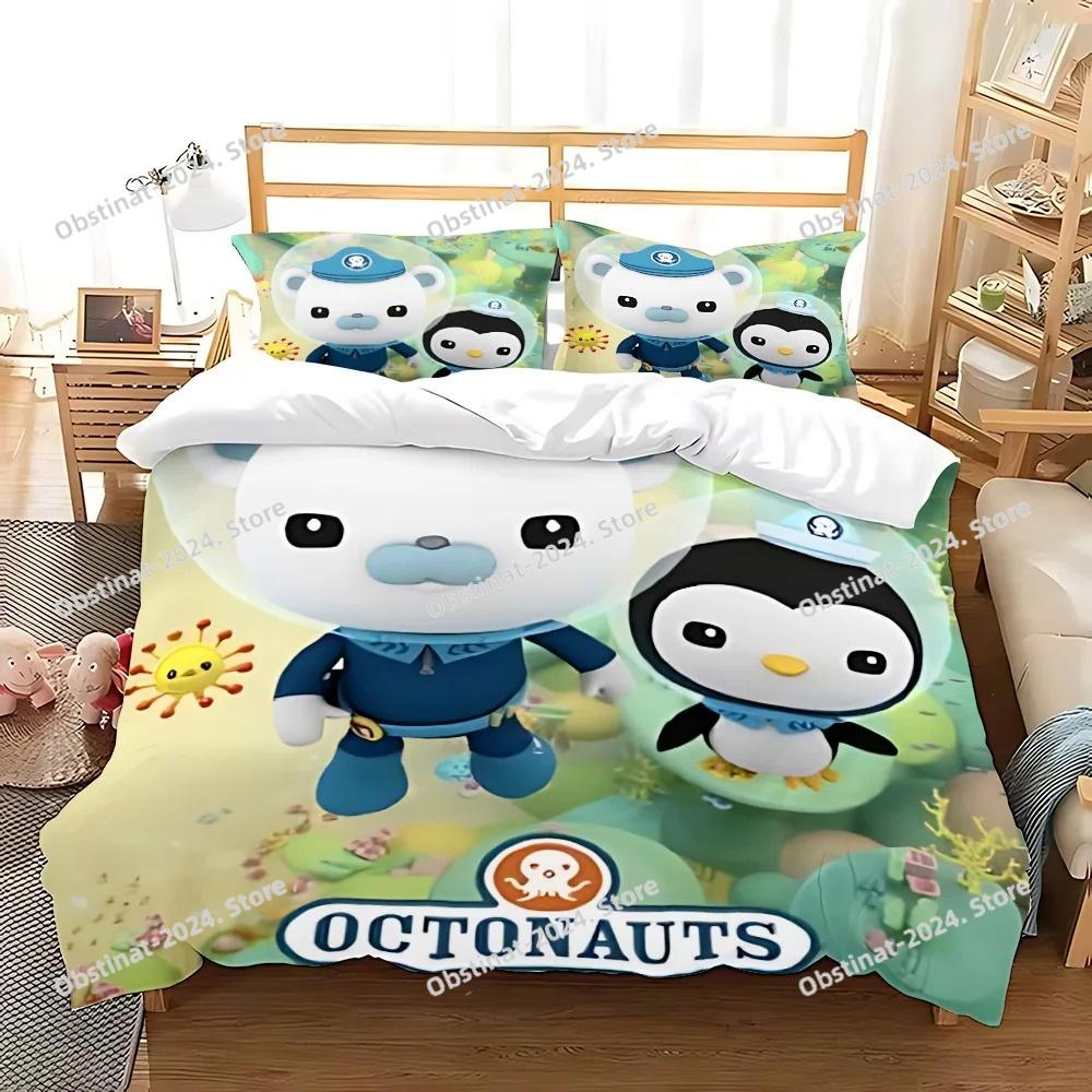 Duvet The Octonauts Cartoon Pillowcase Bedding Set Adult Boy Girl Bedroom Decoration Children Gift Single Double Large Size