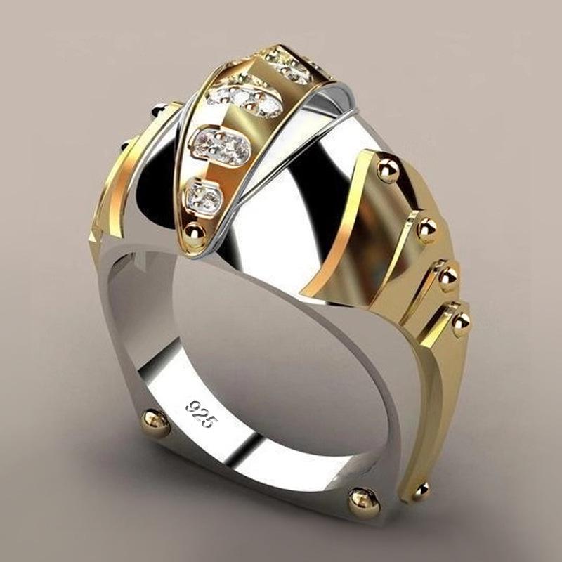 Creative Gold Fish Mouth Ring Ring, Men'S Accessories