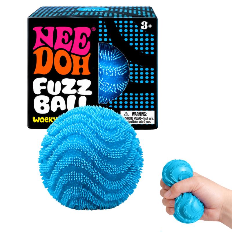 Schylling Nee Doh Bola de Fuzz Olas Caja Sorpresa Sensorial Apretable Alivio del Estrés Juguete para Mover