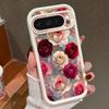 Weiche TPU-Handyhülle Für Google Pixel 10 9 8 7 Pro Pixel 9 10 Pro XL 7A 8A 9A Stoßfest Rote Rose Blumenmuster Silikonhülle