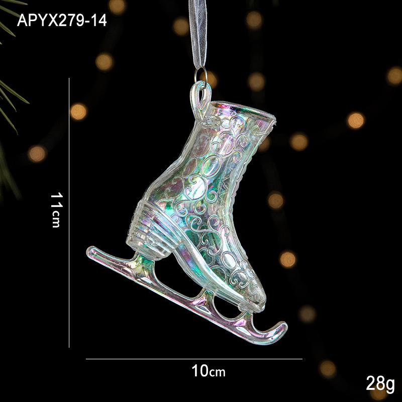 Colorful Acrylic Ice Crystal Christmas Tree Ornaments