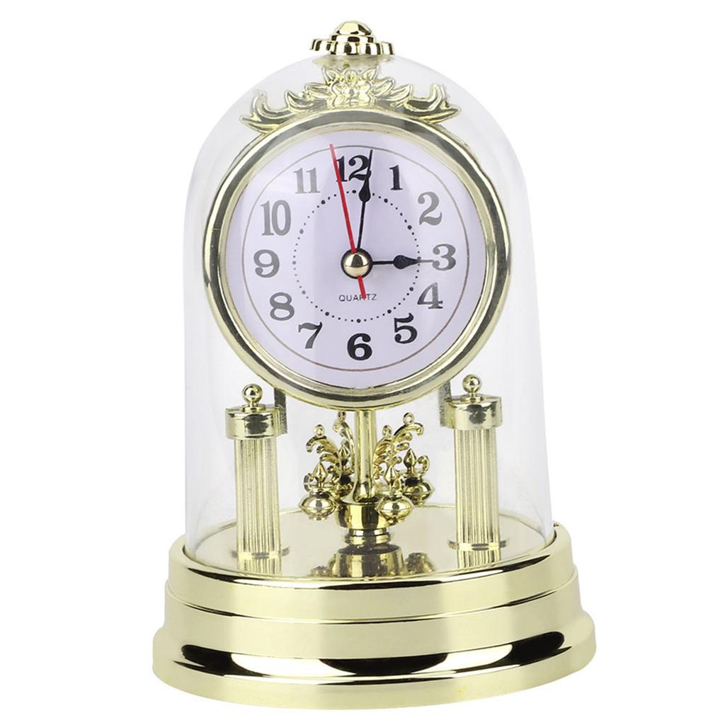 Clock Decor Clock Home Ornament European Retro  Living Room Clock Antique Silent Table Clock Home Decor Silent Table Clock