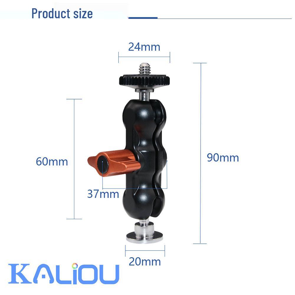 Double-Headed Magic Arm Bracket with Flash Clamp